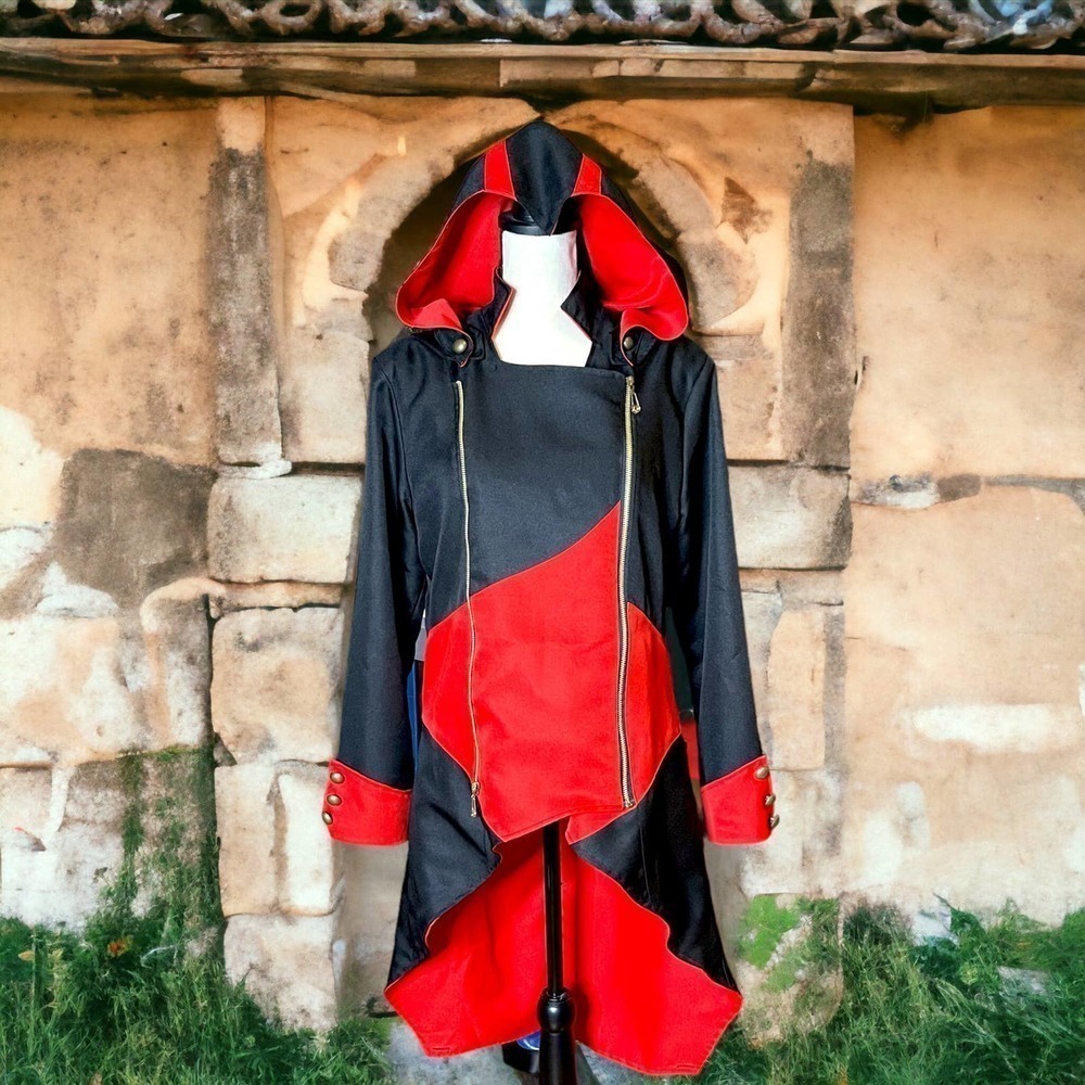 Assassins Period Costume Jacket Video Game Style Cosplay  Size L Runs Small